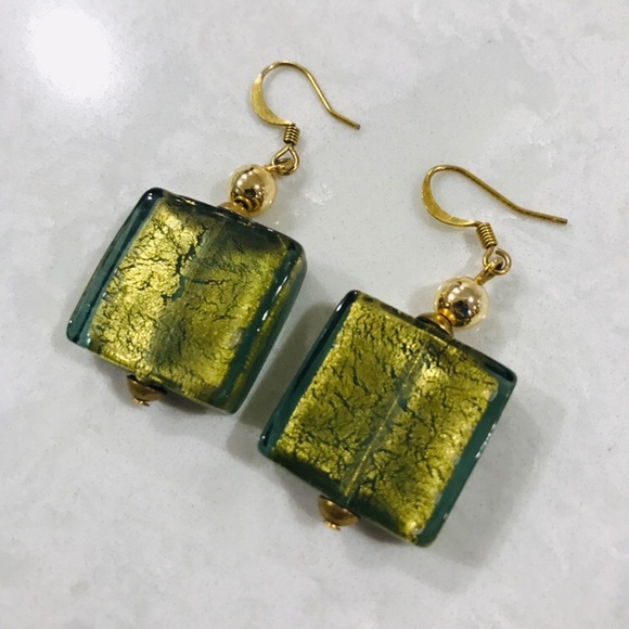 Anthropologie Jewelry - Italian Blown Glass Earrings